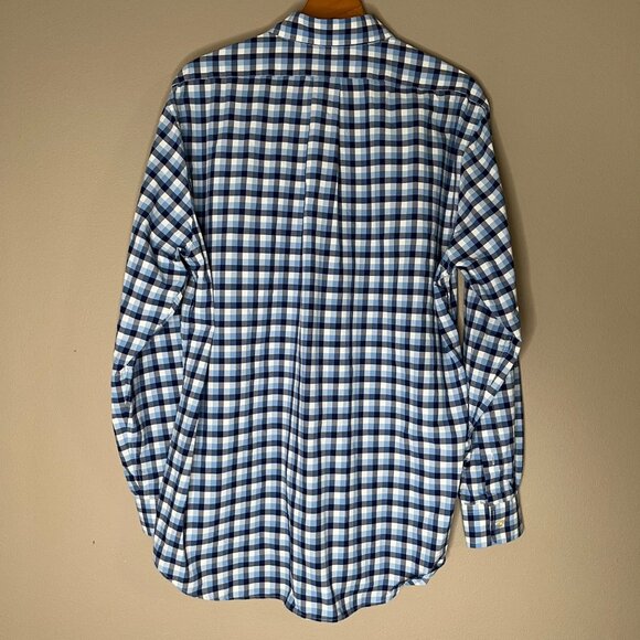 Vineyard Vines Performance Mens Plaid Button Down Tucker Shirt Size Large Nylon - Picture 2 of 4